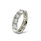 14KT WHITE GOLD 50PT ROUND-CUT DIAMOND ETERNITY BAND 6.00 CTW