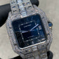 CARTIER SANTOS XL 41MM VVS-1 BAGUETTE LINK BUSTDOWN
