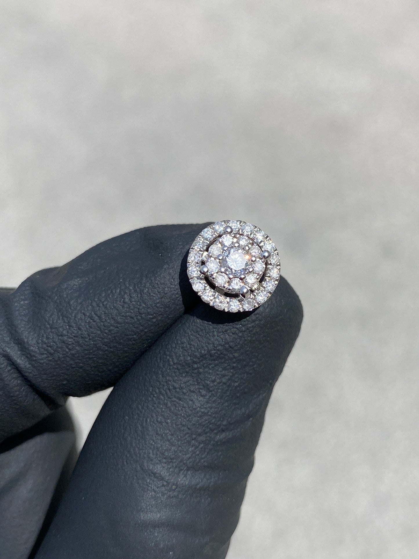 14KT WHITE GOLD “LARGE” VVS-1 DIAMOND CLUSTERS 1.80CTW EARRINGS