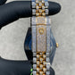 ROLEX DATEJUST 41MM YELLOW 18KT GOLD TWO-TONE VVS-1 ROMAN DIAL BUSTDOWN