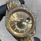 ROLEX SKY-DWELLER 42MM FULL VVS-1 BAGUETTE “CHANDELIER” BUSTDOWN 30CTW. NATURAL DIAMONDS