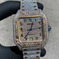 CARTIER SANTOS XL 41MM VVS-1 YELLOW GOLD TWO-TONE 25CTW.