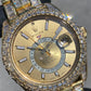 ROLEX SKY-DWELLER 42MM FULL VVS-1 BAGUETTE “CHANDELIER” BUSTDOWN 30CTW. NATURAL DIAMONDS