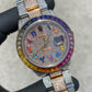ROLEX DATEJUST 36MM “RAINBOW SAPPHIRE” VS-1 BUSTDOWN