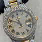 ROLEX DATEJUST 36MM YELLOW TWO-TONE, ROMAN DIAL & DOUBLE ROW BEZEL BUSTDOWN