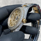 ROLEX DATEJUST 36MM YELLOW TWO-TONE, ROMAN DIAL & DOUBLE ROW BEZEL BUSTDOWN