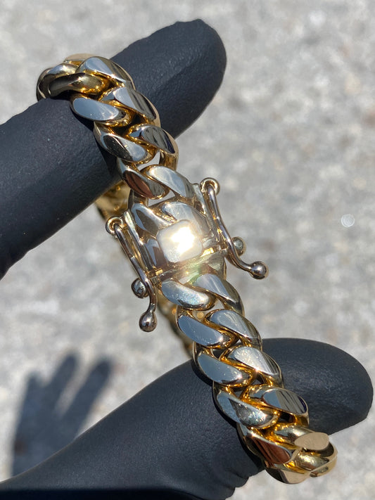 SOLID 14KT 9MM 56.3g 8" MIAMI CUBAN LINK BRACELET