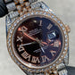 ROLEX DATEJUST 41MM VVS-1 ROSE GOLD TWO-TONE CHOCOLATE ROMAN DIAMOND DIAL