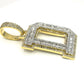 10KT VVS-1 CVD DIAMOND CUSTOM “ANY LETTER” LETTER INITAL PENDANT