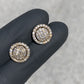 14KT YELLOW GOLD “LARGE” VVS-1 DIAMOND CLUSTERS 1.80CTW EARRINGS