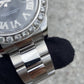 ROLEX DATEJUST 41MM STAINLESS STEEL 3CT DIAL BEZEL